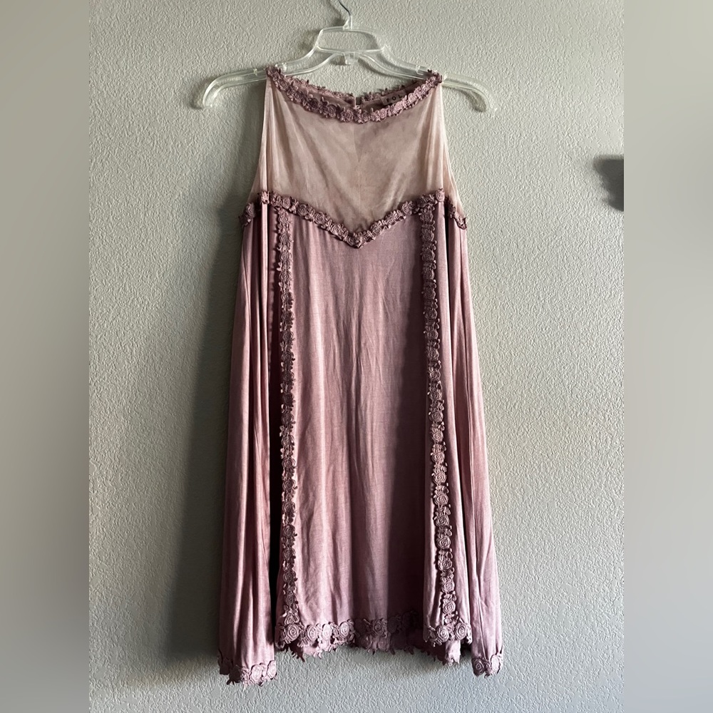 POL Babydoll Lace Sleeveless Blouse